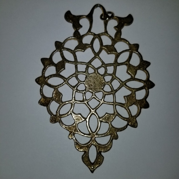 ✅#1129 Rare Vintage Sterling Silver Ornate Pendant Hand Crafted - Picture 5 of 7